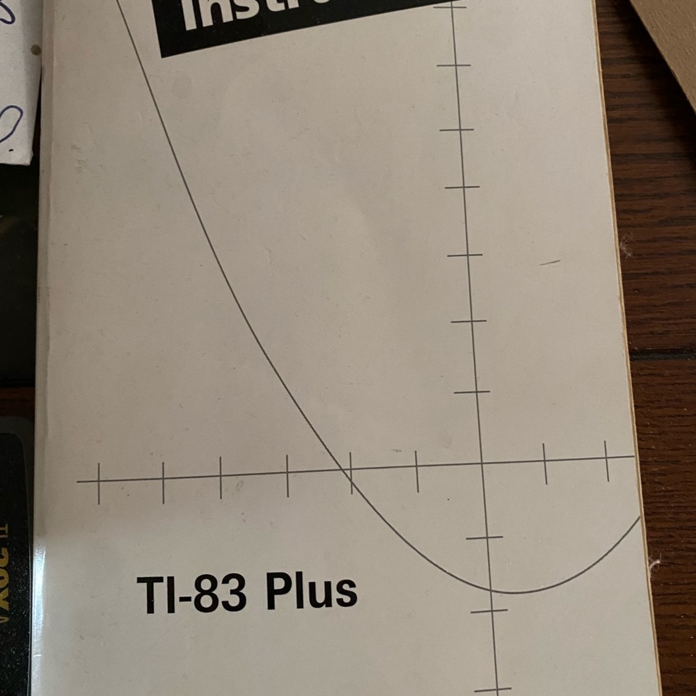 Texas Instruments TI-83 PLUS MANUAL